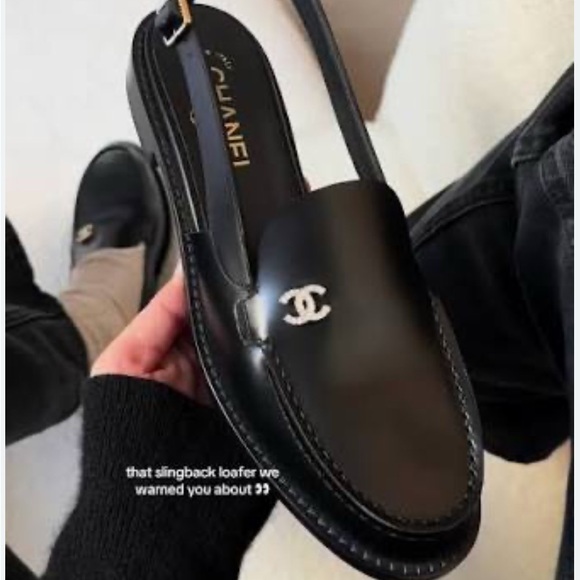 Chanel Black Slingback Loafer 39/9 - Picture 13 of 14
